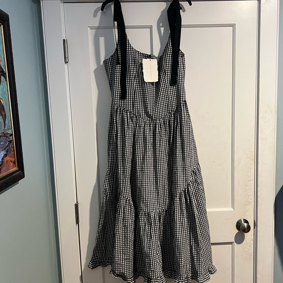 Of her own kind - THE MIRABELLE DRESS in black gingham NWT - xl - Picture 3 of 16